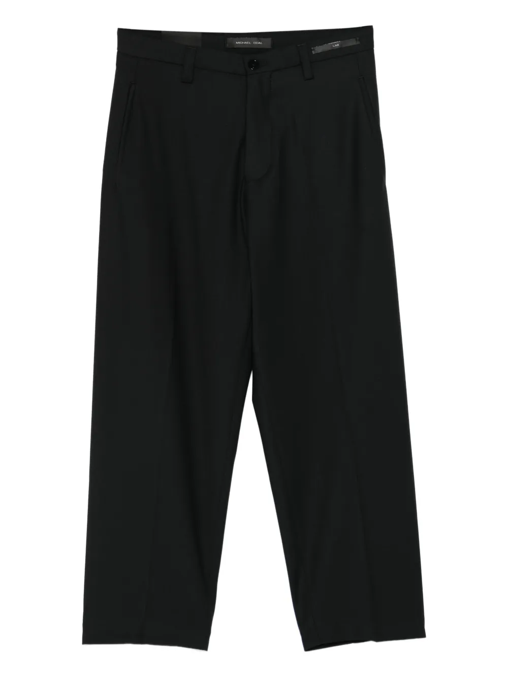 michael coal straight-leg wool trousers | Black | Image 1