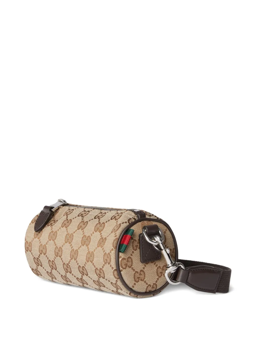 Gucci GG canvas schoudertas met Web-streep Beige
