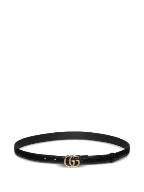 Gucci Double G buckle leather belt