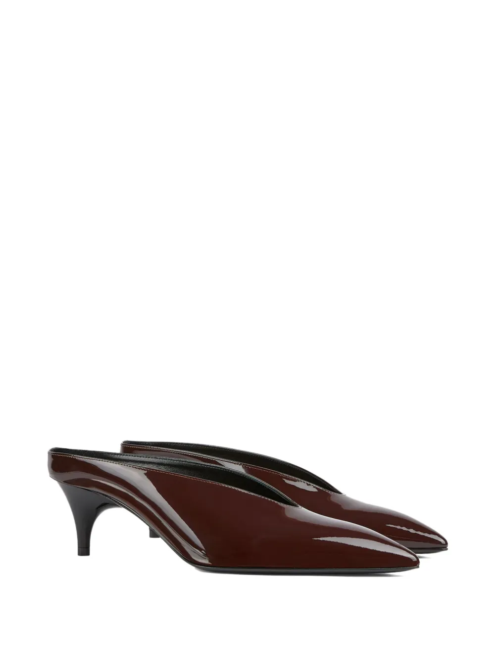 Gucci 55mm patent leather heeled mules | Heeled Mules | Image 2