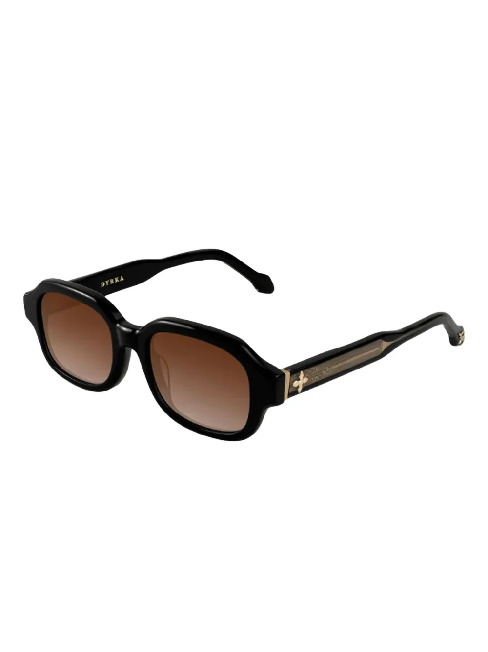 Dyrka Morghen square-frame sunglasses - Zwart
