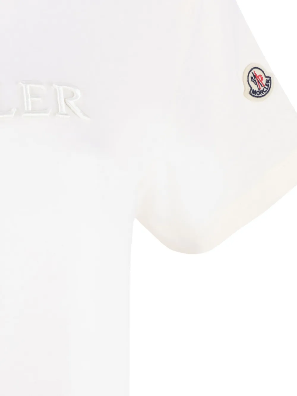 Moncler T-shirt met logo Wit