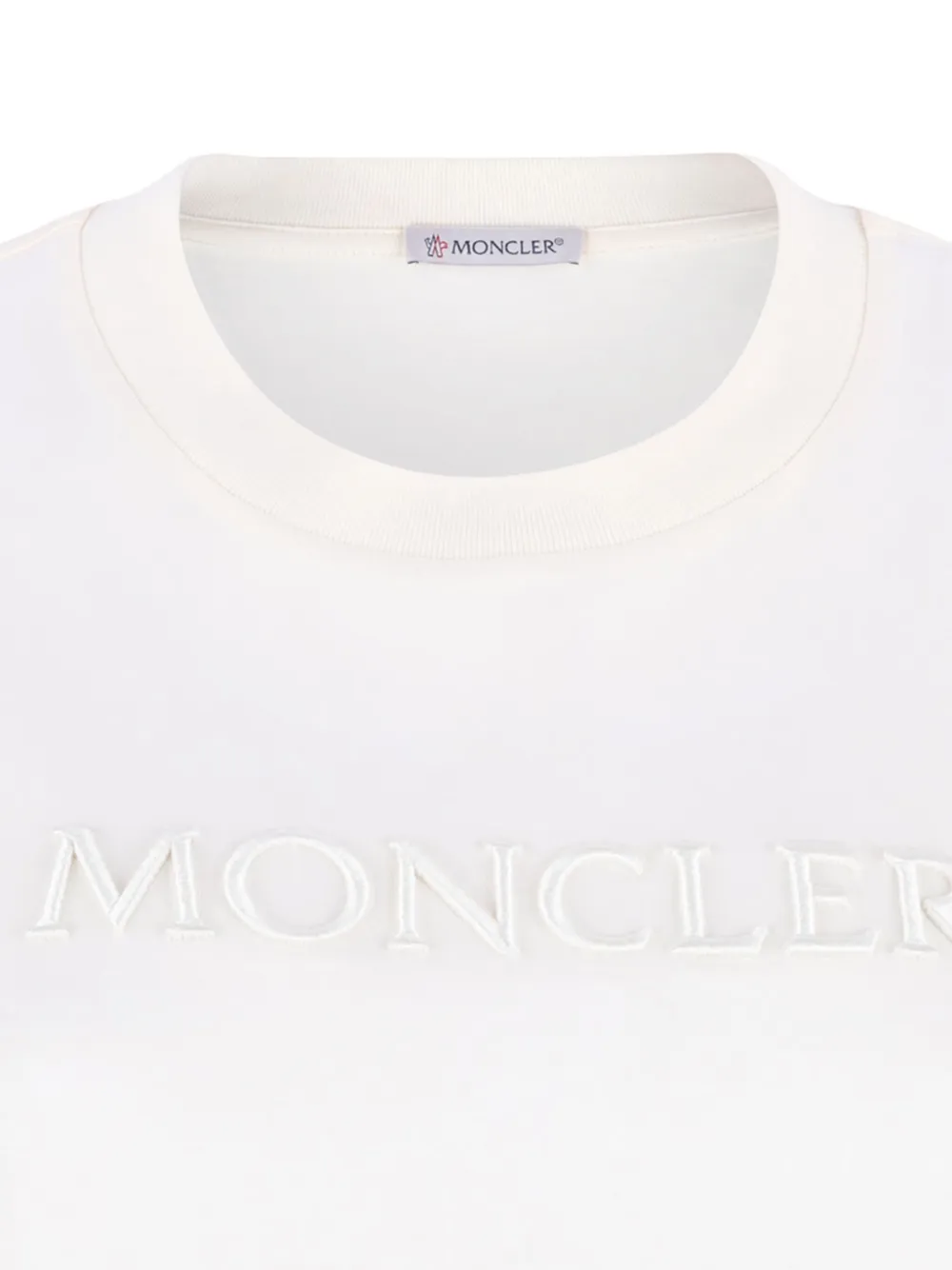 Moncler T-shirt met logo Wit