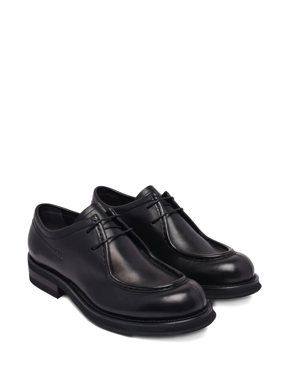 Fabi Lace-up Derby Shoes In Animal Print