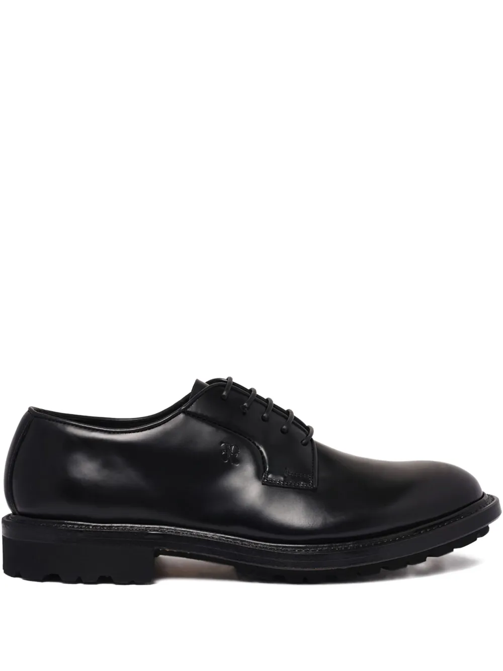 Fabi embossed-logo derby shoes - ブラック