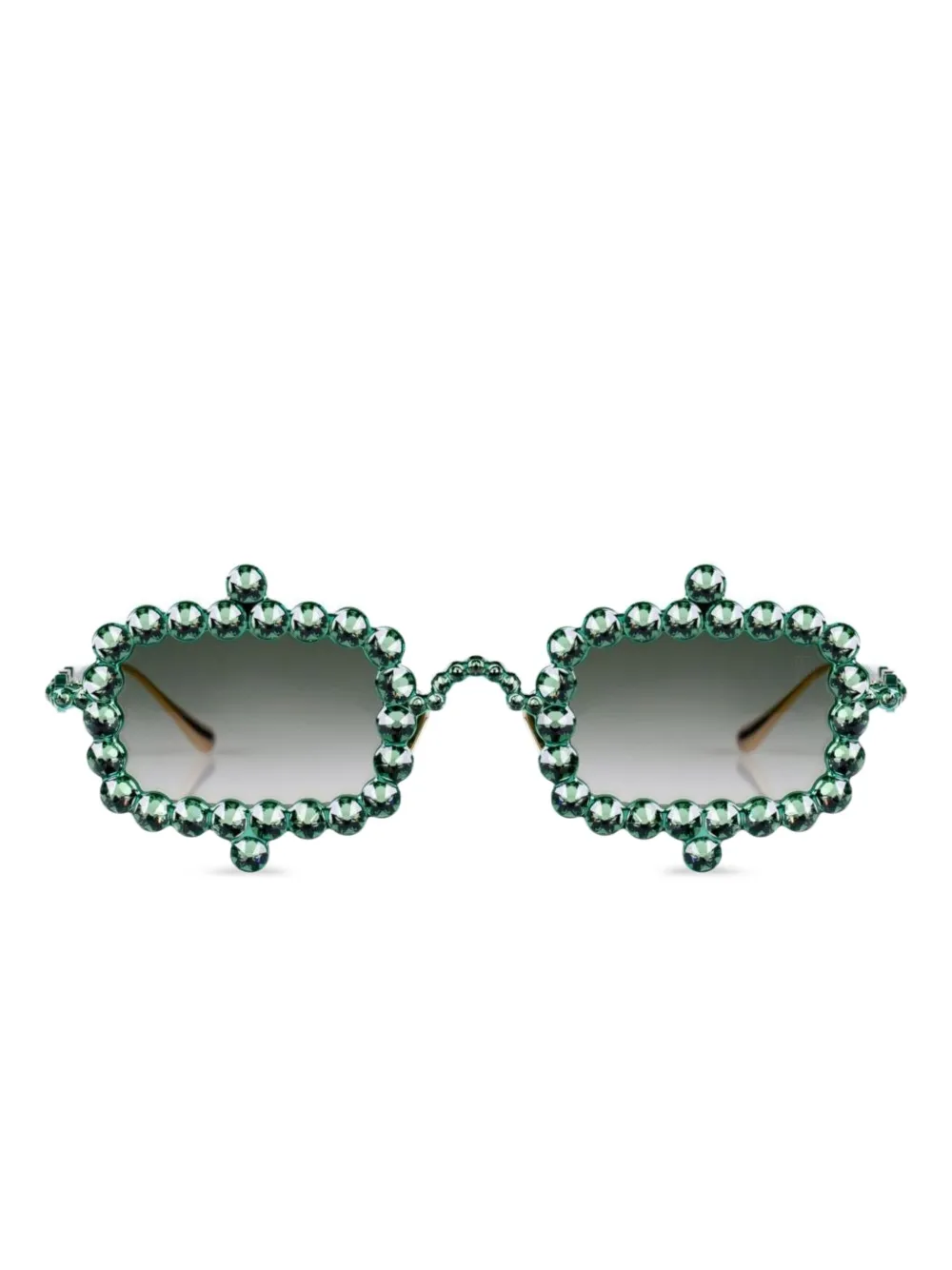 ANNA-KARIN KARLSSON Crystal Mirage embellished sunglasses | Green | Image 1