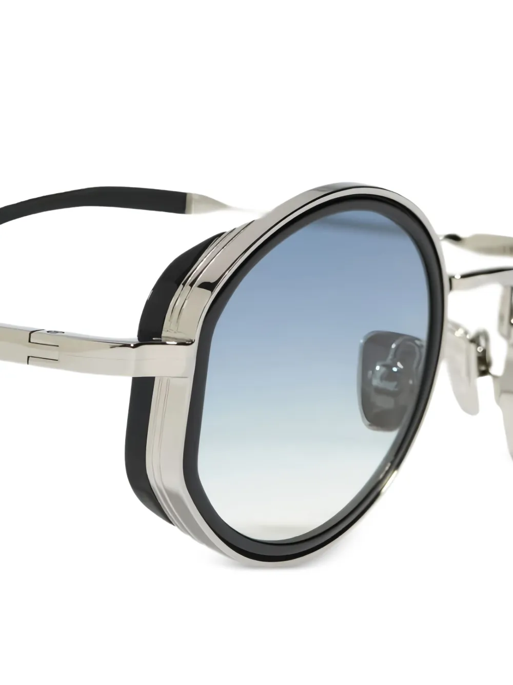  John Dalia Jared Round-frame Sunglasses - Black 