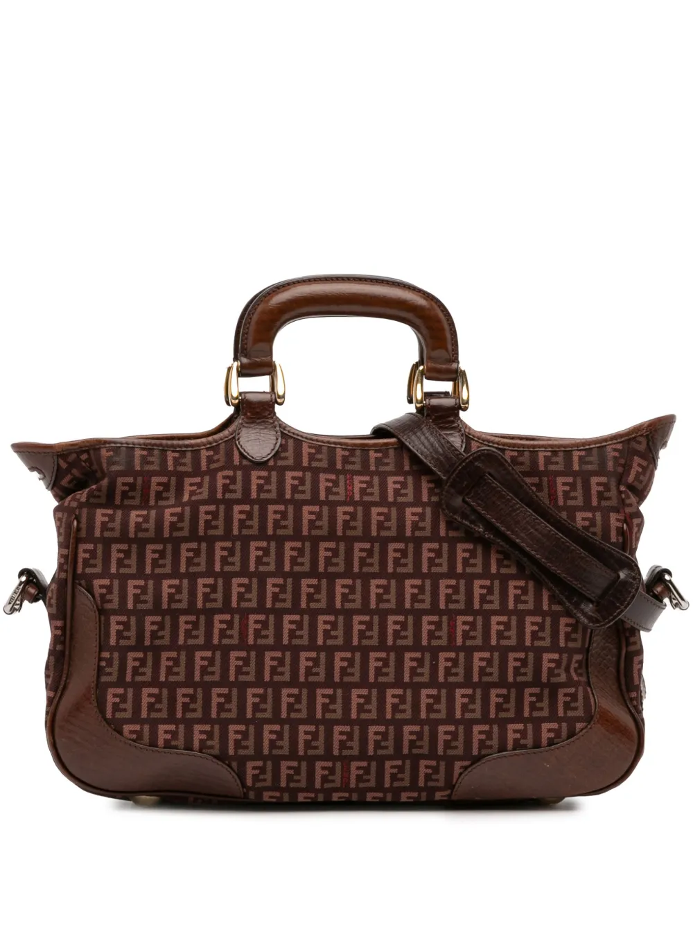 Fendi Pre-Owned 2000-2010 Zucchino Canvas satchel | Red | Image 1