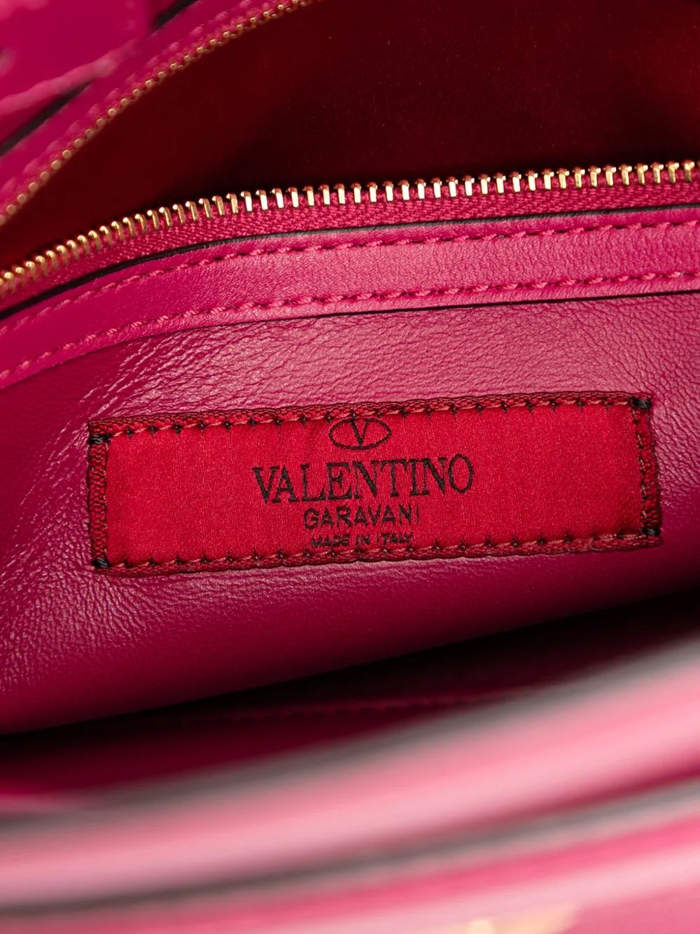 Pre-owned Valentino Garavani 2000-2017 Small Leather My Rockstud Frame Satchel In Pink