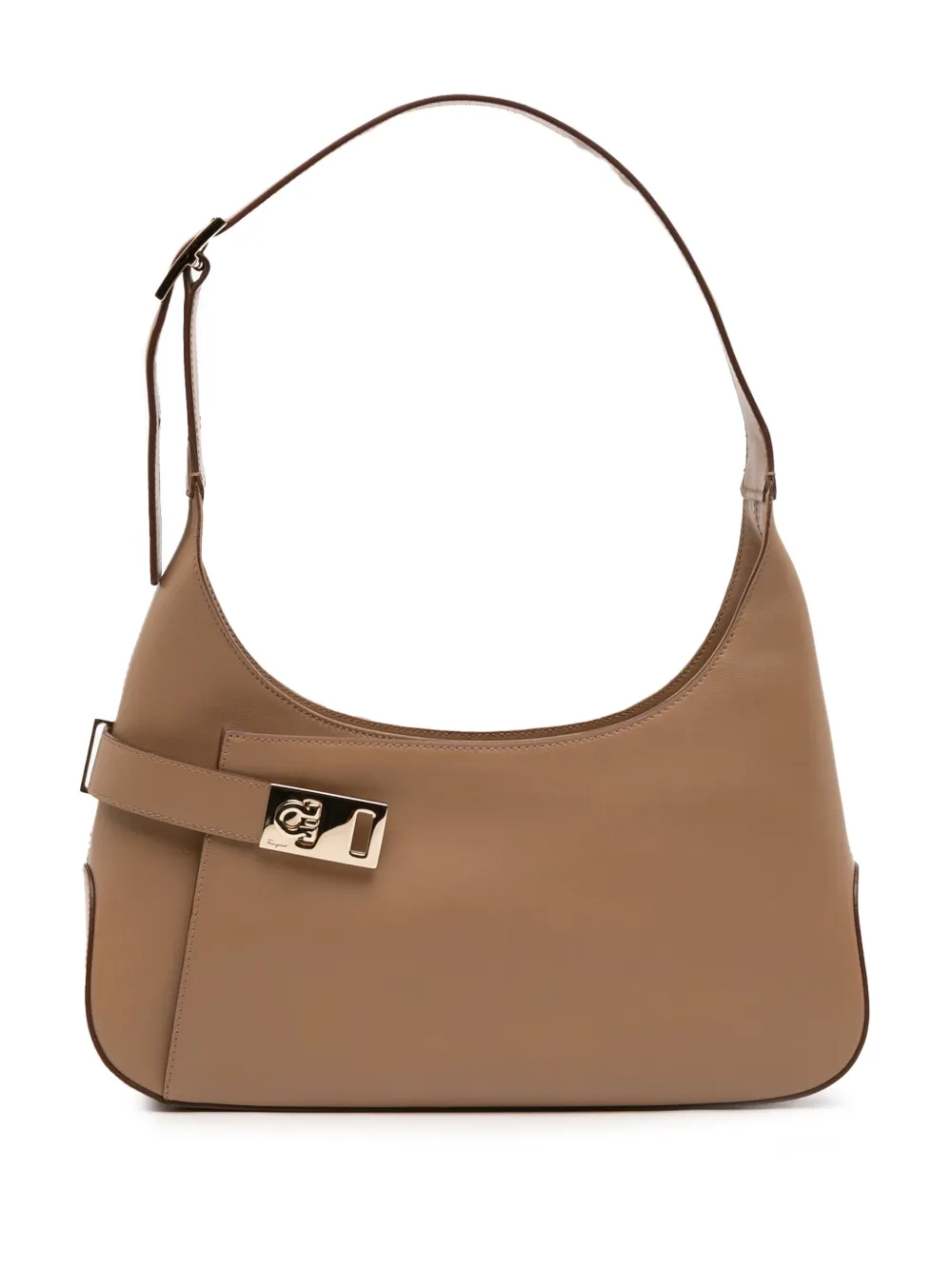 Ferragamo Pre-Owned 2010-2025 Leather Gancini shoulder bag | Brown | Image 1