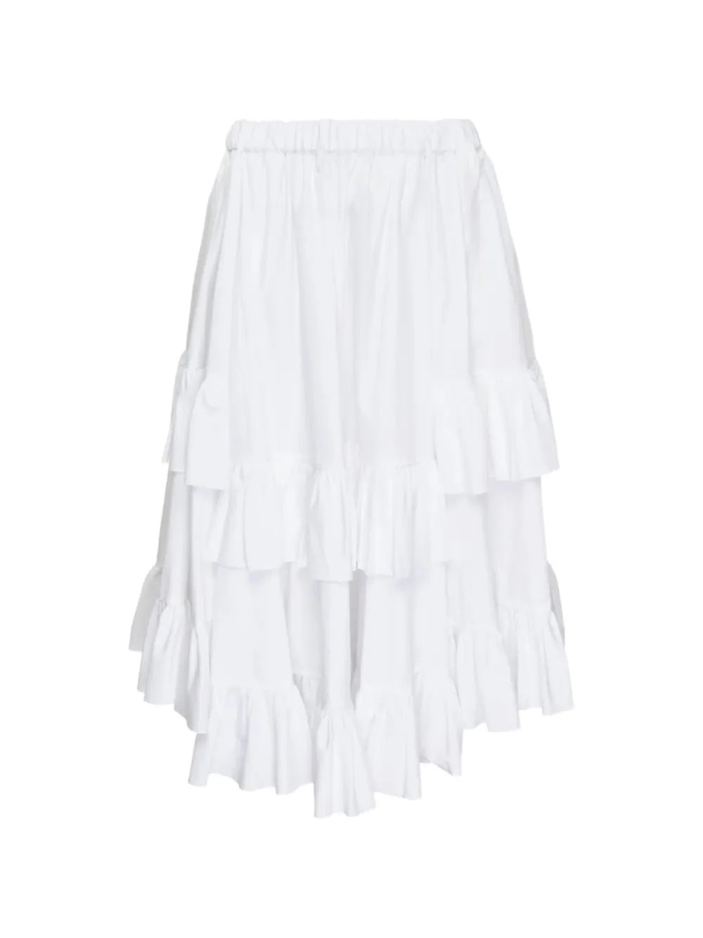 Comme Des Garçons Girl Teiban ruffled cotton midi skirt