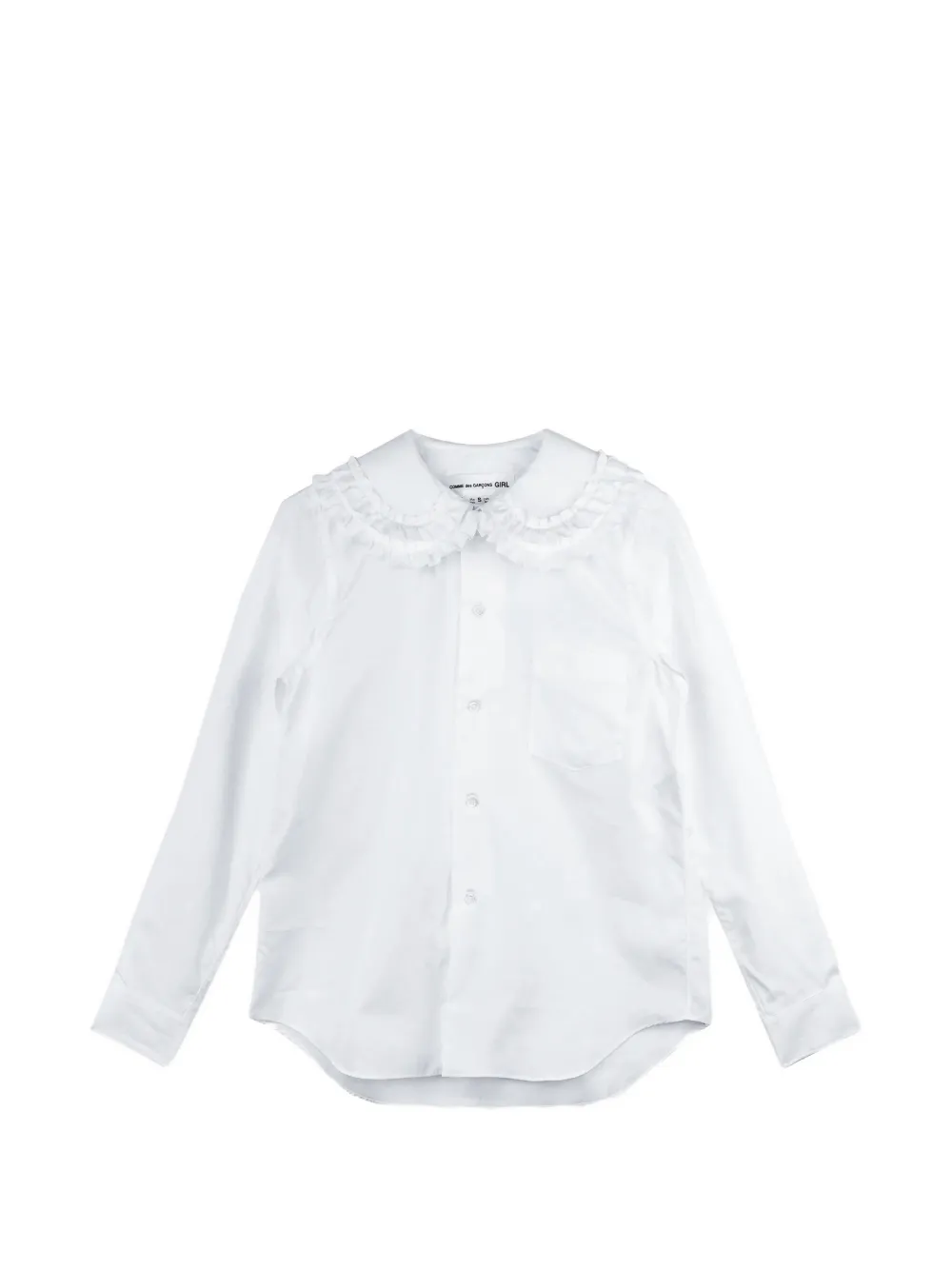 Comme Des Garçons Girl ruffled shirt - Bianco