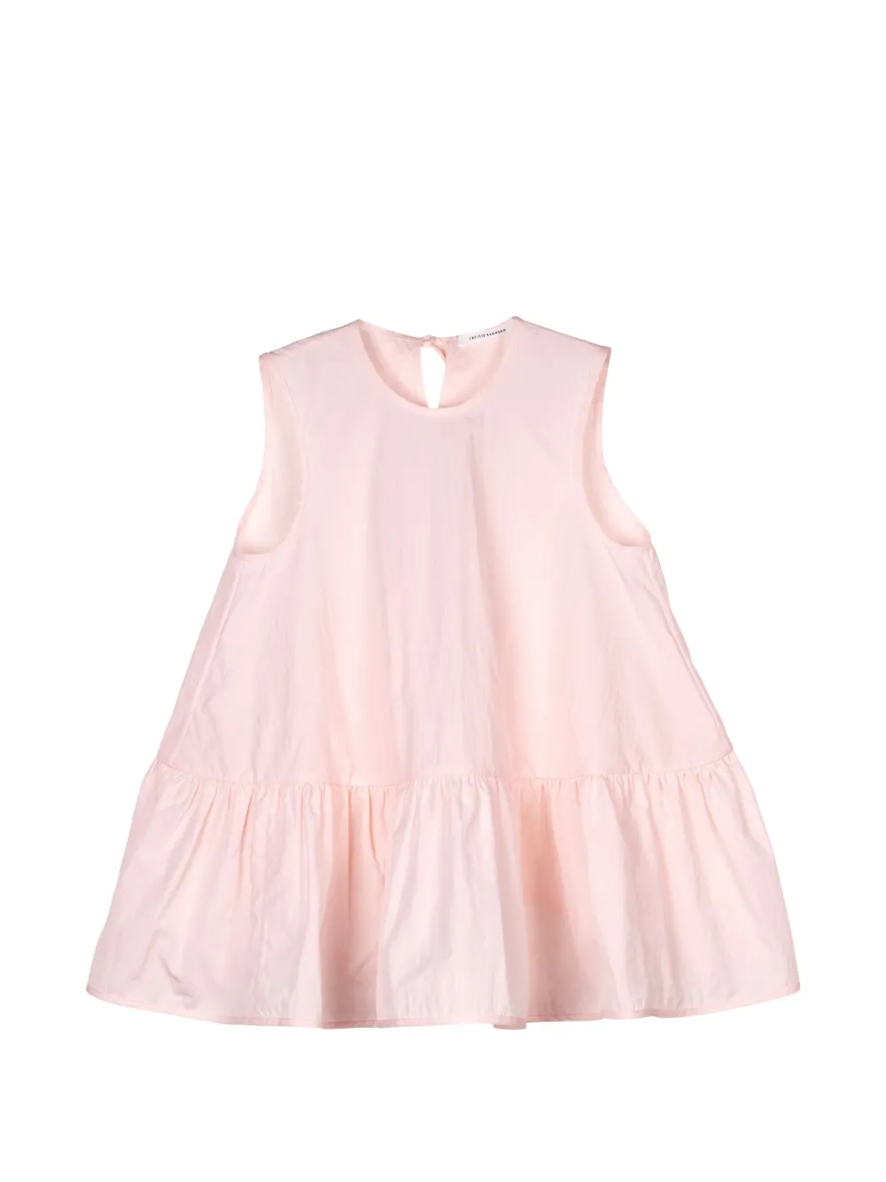 Cecilie Bahnsen Asta ruffled sleeveless blouse - Pink