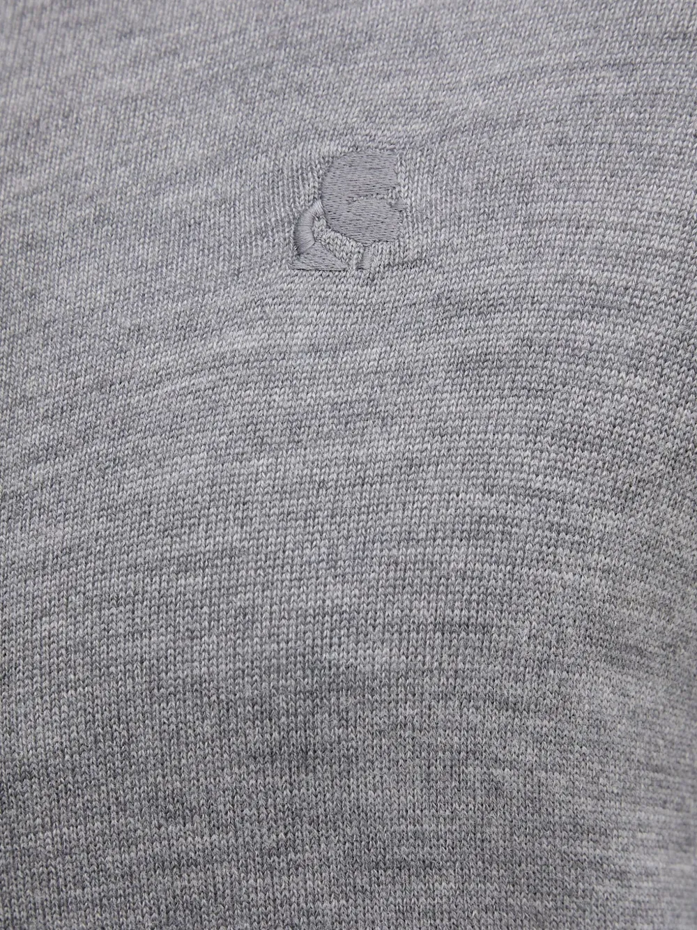 Karl Lagerfeld Trui met geborduurd logo en rits Grijs
