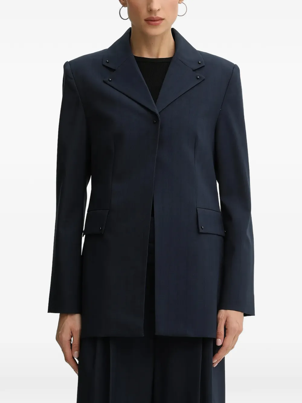 Stine Goya studded-pocket blazer - Blu