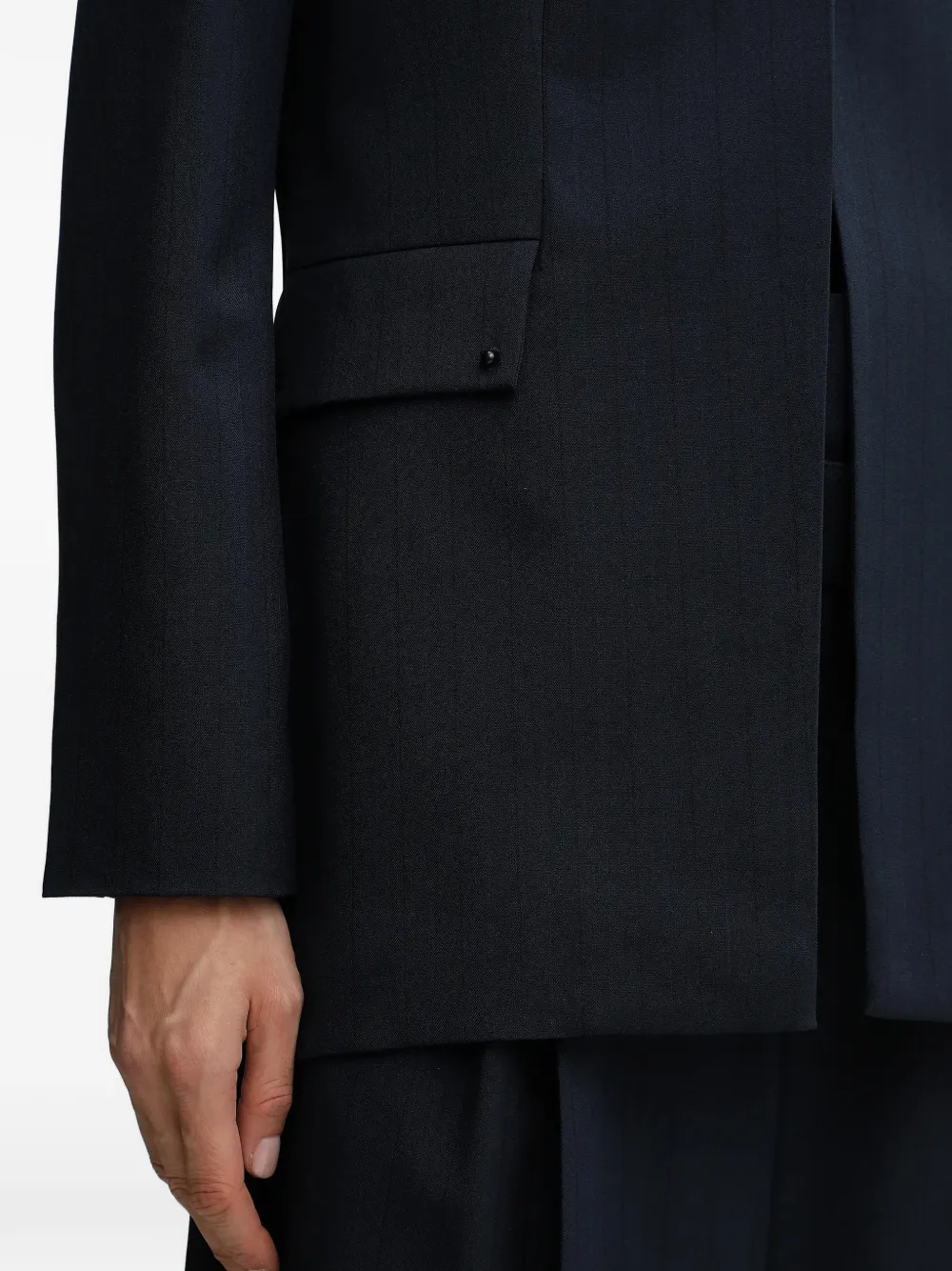 Stine Goya Blazer met zak met studs Blauw