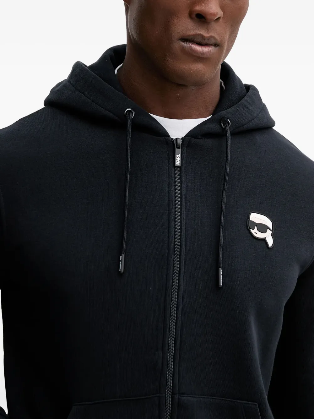 Karl Lagerfeld Hoodie met rits Blauw