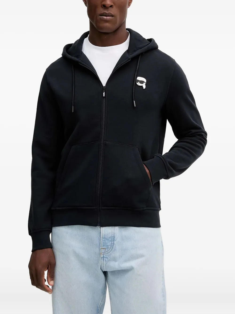 Karl Lagerfeld zip-up hoodie | Blue | Image 1