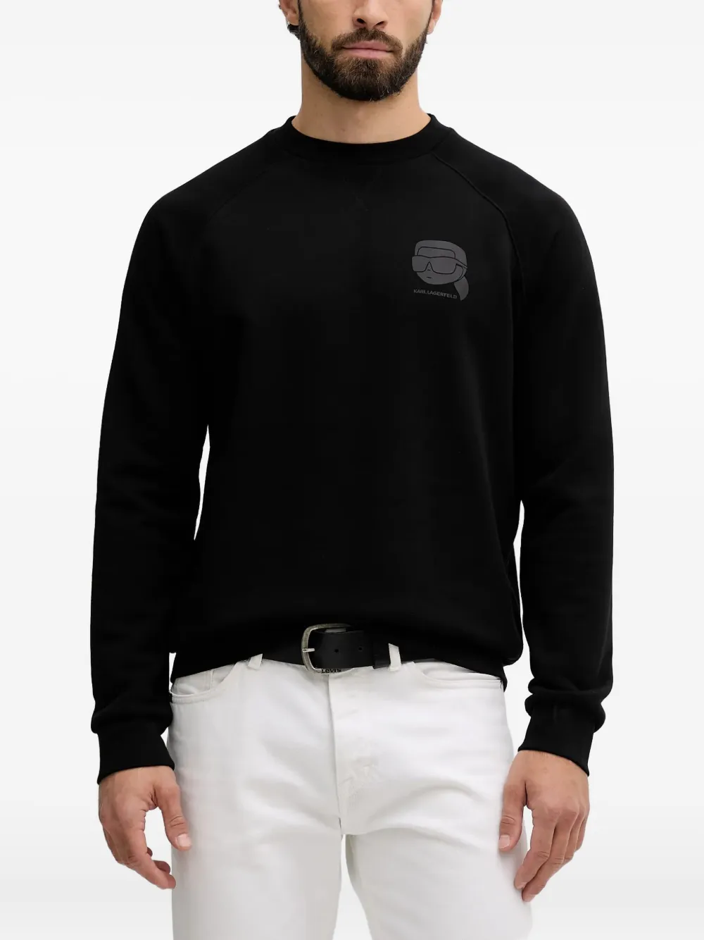 Karl Lagerfeld logo-print sweatshirt | Black | Image 1