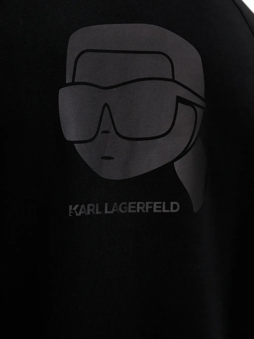 Karl Lagerfeld Sweater met logoprint Zwart