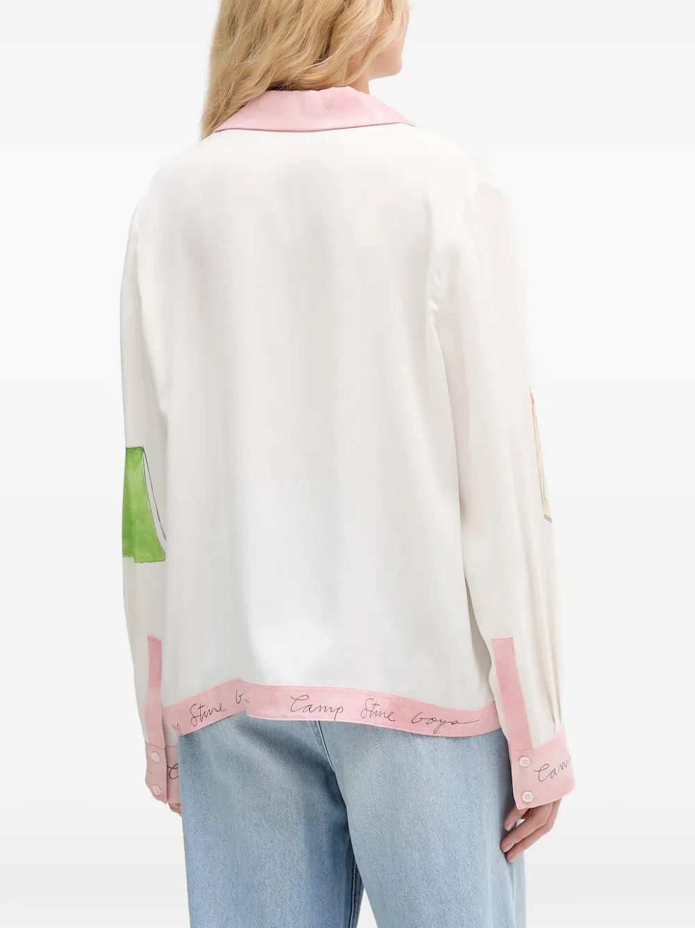 Stine Goya Blouse met grafische print Wit