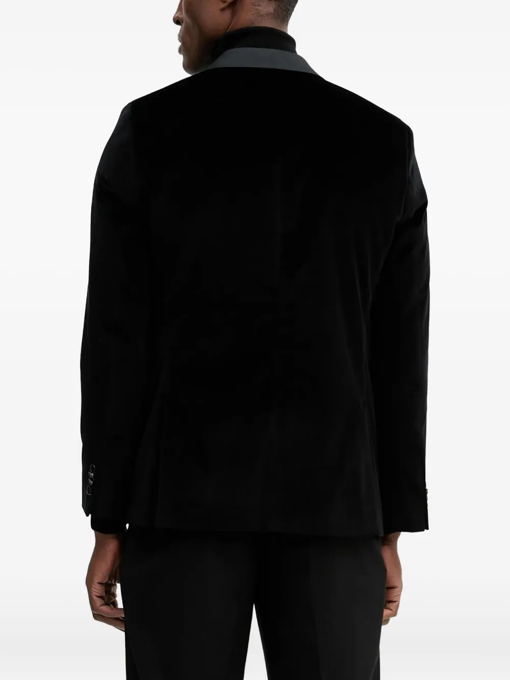 Karl Lagerfeld Velvet Blazer In Black