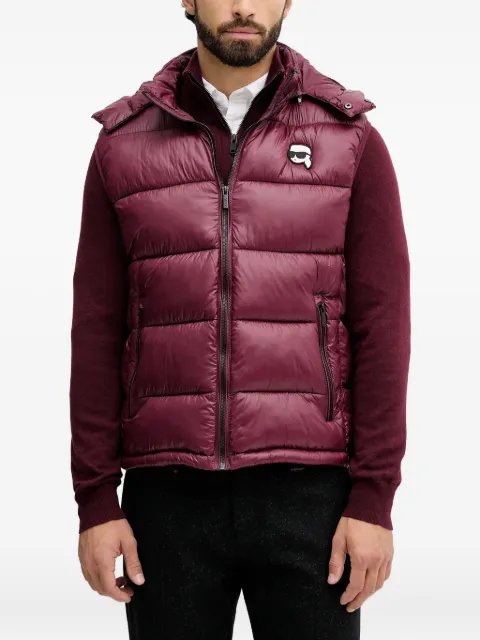 Karl Lagerfeld hooded padded gilet
