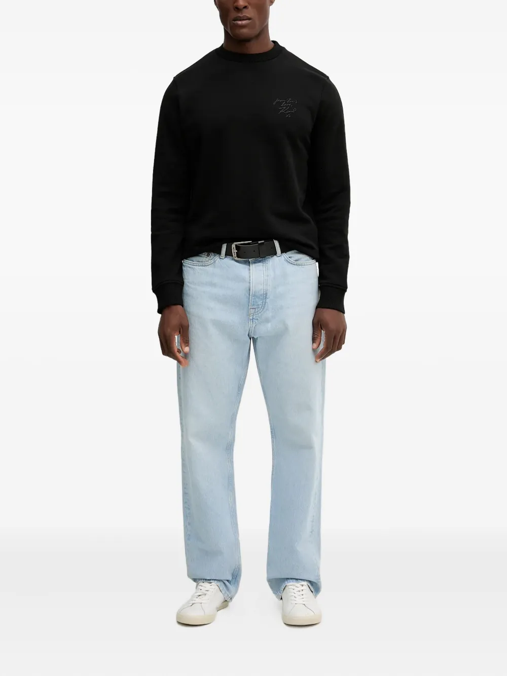 Karl Lagerfeld x Paris Hilton crew-neck sweatshirt - Zwart