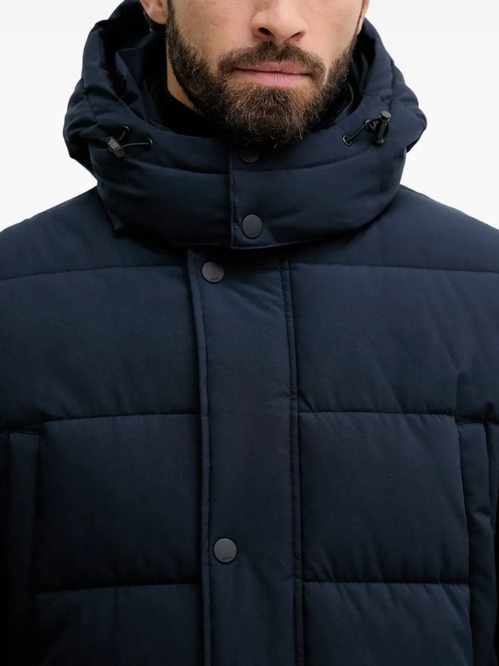 Karl Lagerfeld Gewatteerde jas met capuchon Blauw