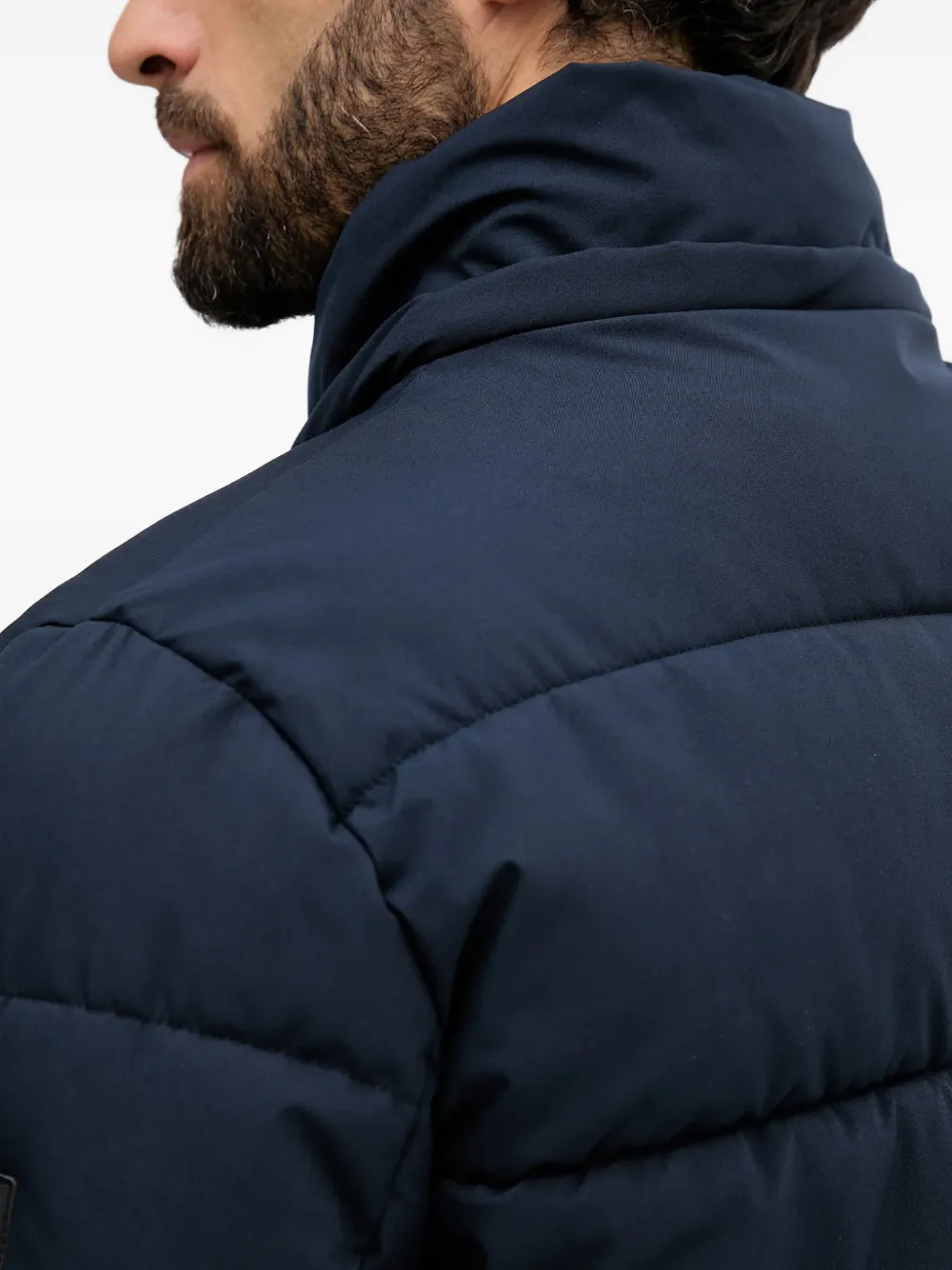 Karl Lagerfeld Gewatteerde jas met capuchon Blauw