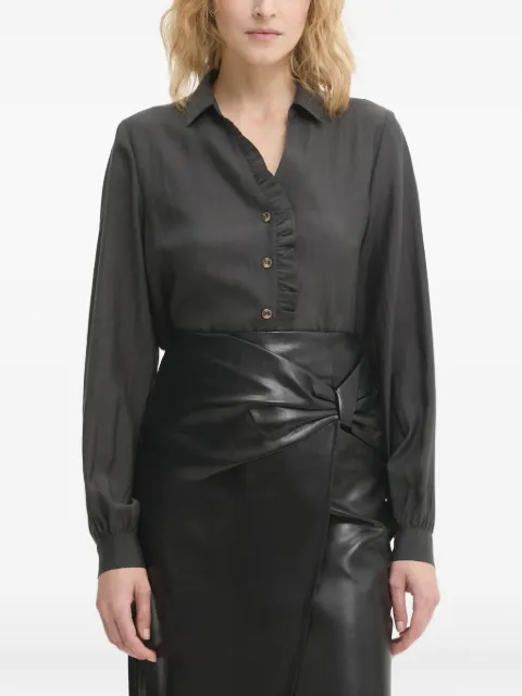 NEVER FULLY DRESSED ruffled button shirt