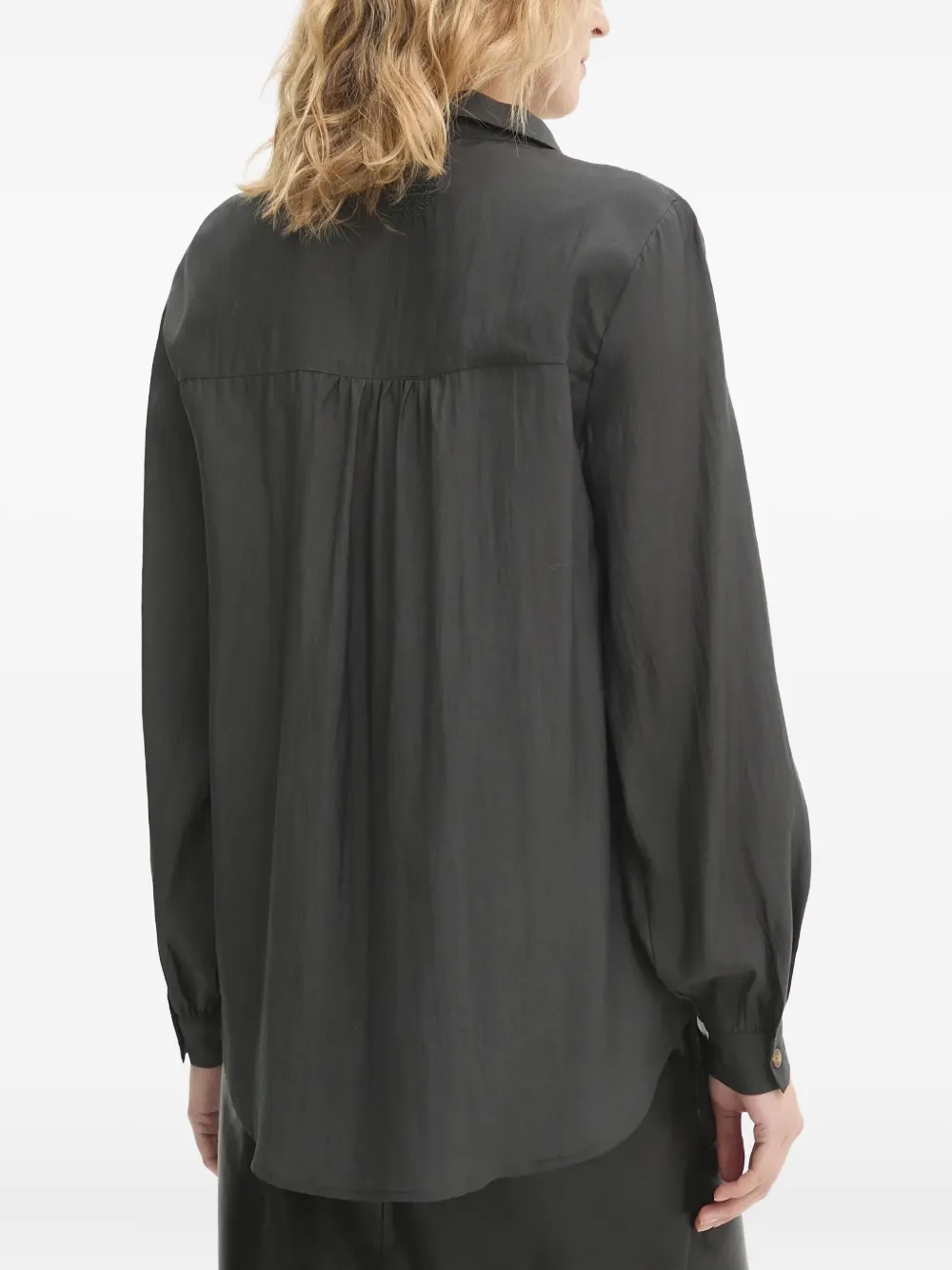 荷叶边纽扣衬衫