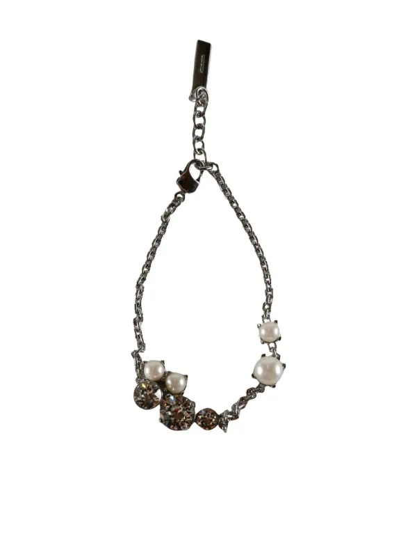 Givenchy Crystal Pearl Bracelet in Metal, Crystals and Pearls in Silver