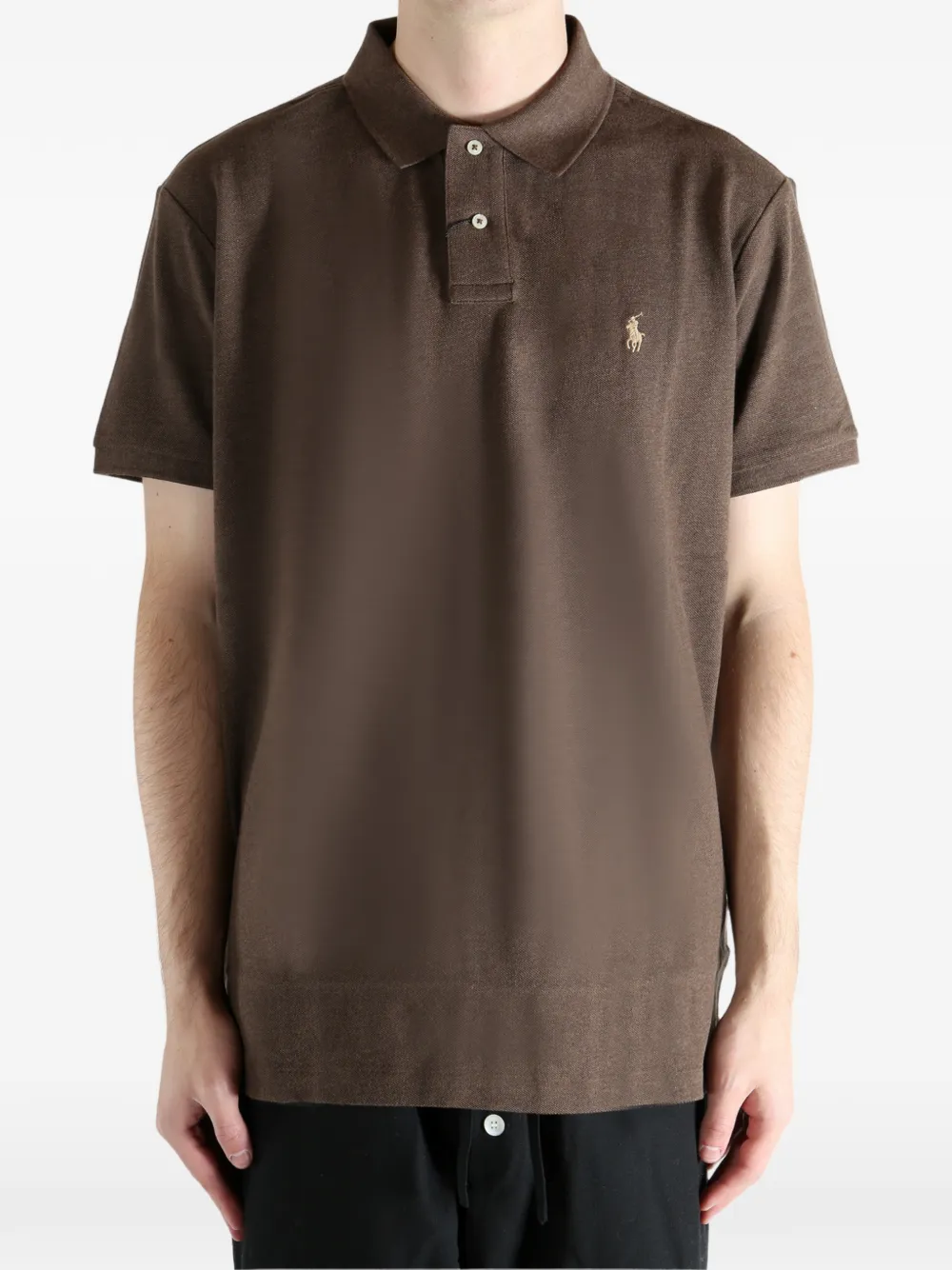 Polo Ralph Lauren logo-detail polo shirt - Bruin