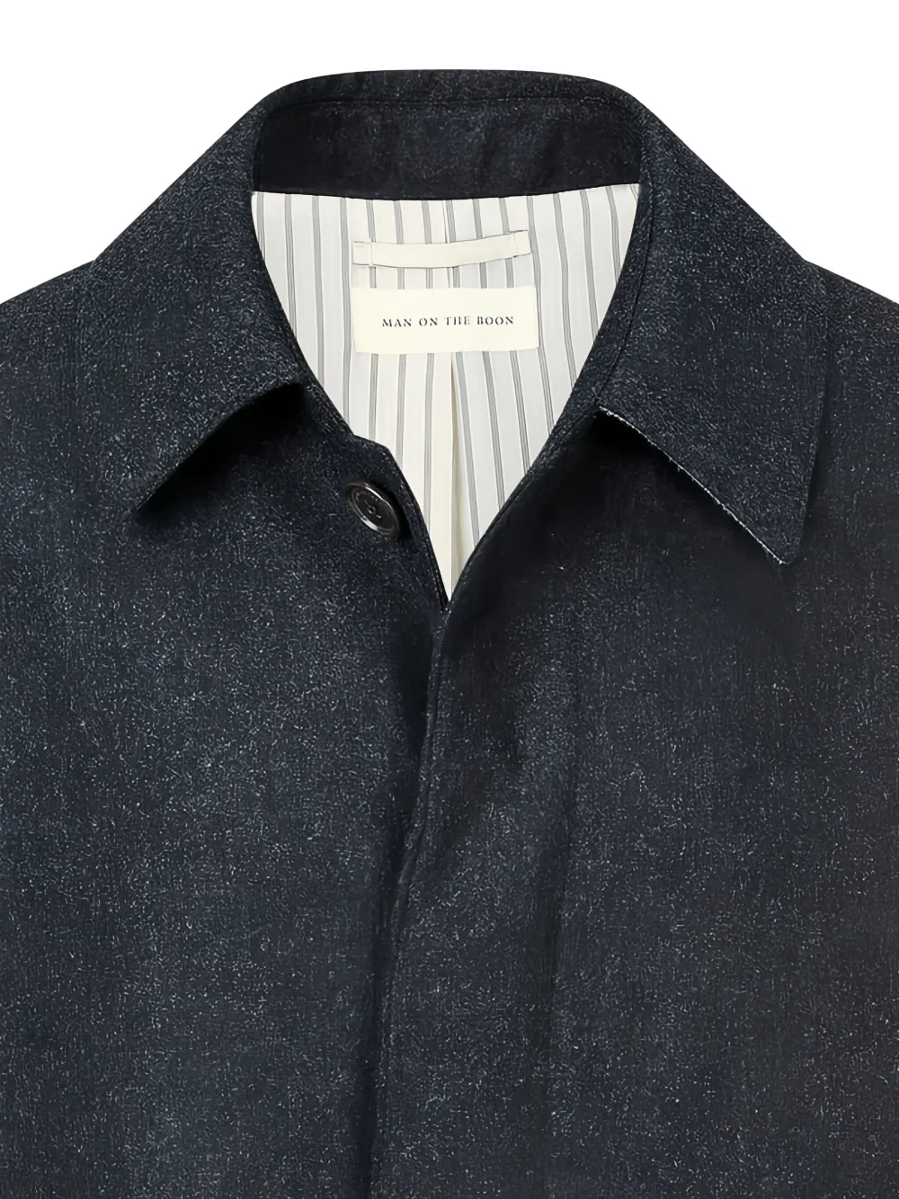 Man On The Boon. Single-breasted Coat In Gray