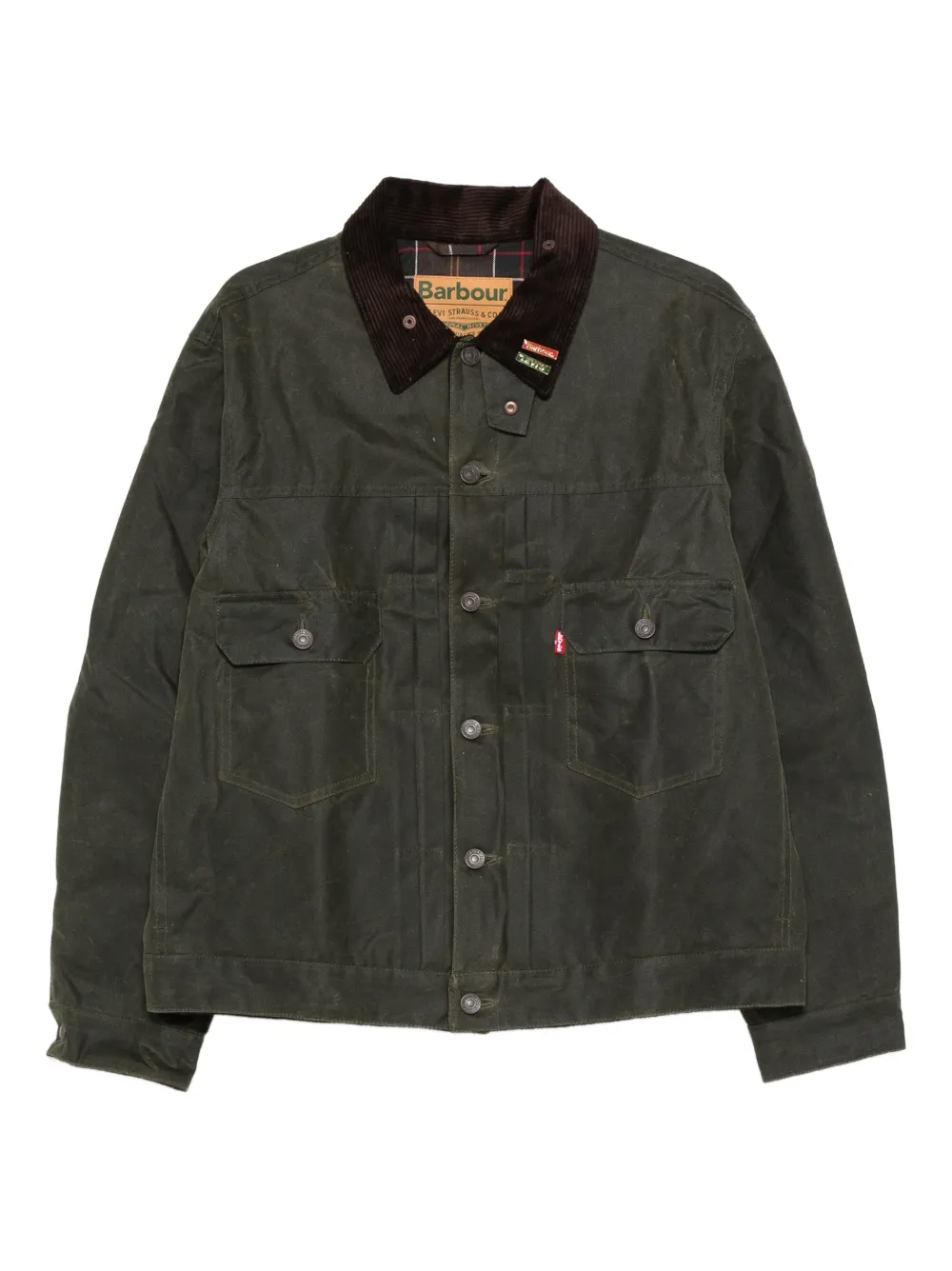 Barbour x Levi's corduroy-collar jacket | Green | Image 1