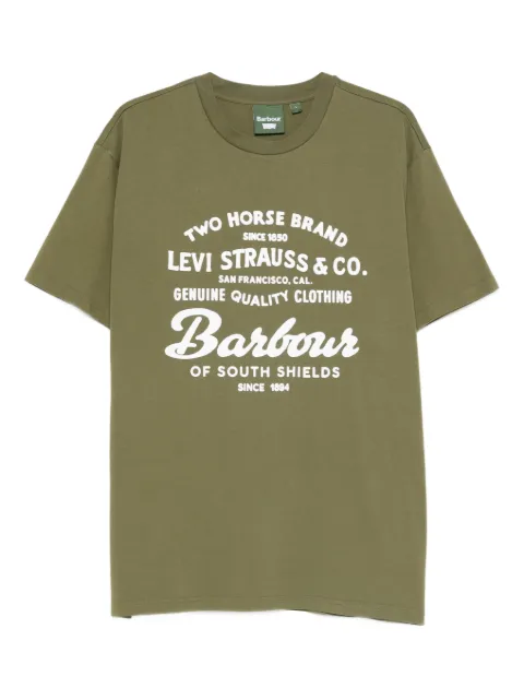 Barbour camiseta con estampado gráfico de Barbour x Levi's
