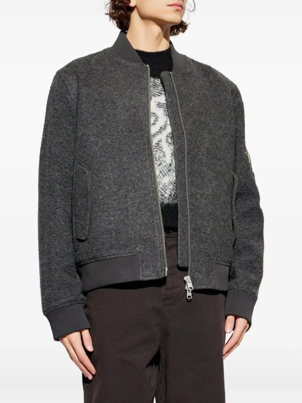 Saku Zip-Fastening Bomber Jacket