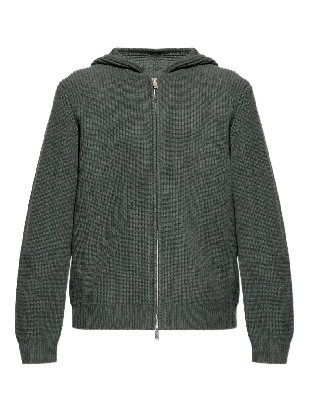 SAMSOE SAMSOE Saisak zip-up knitted hoodie | vert | Image 1
