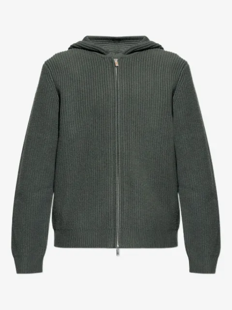 SAMSOE SAMSOE Saisak zip-up knitted hoodie