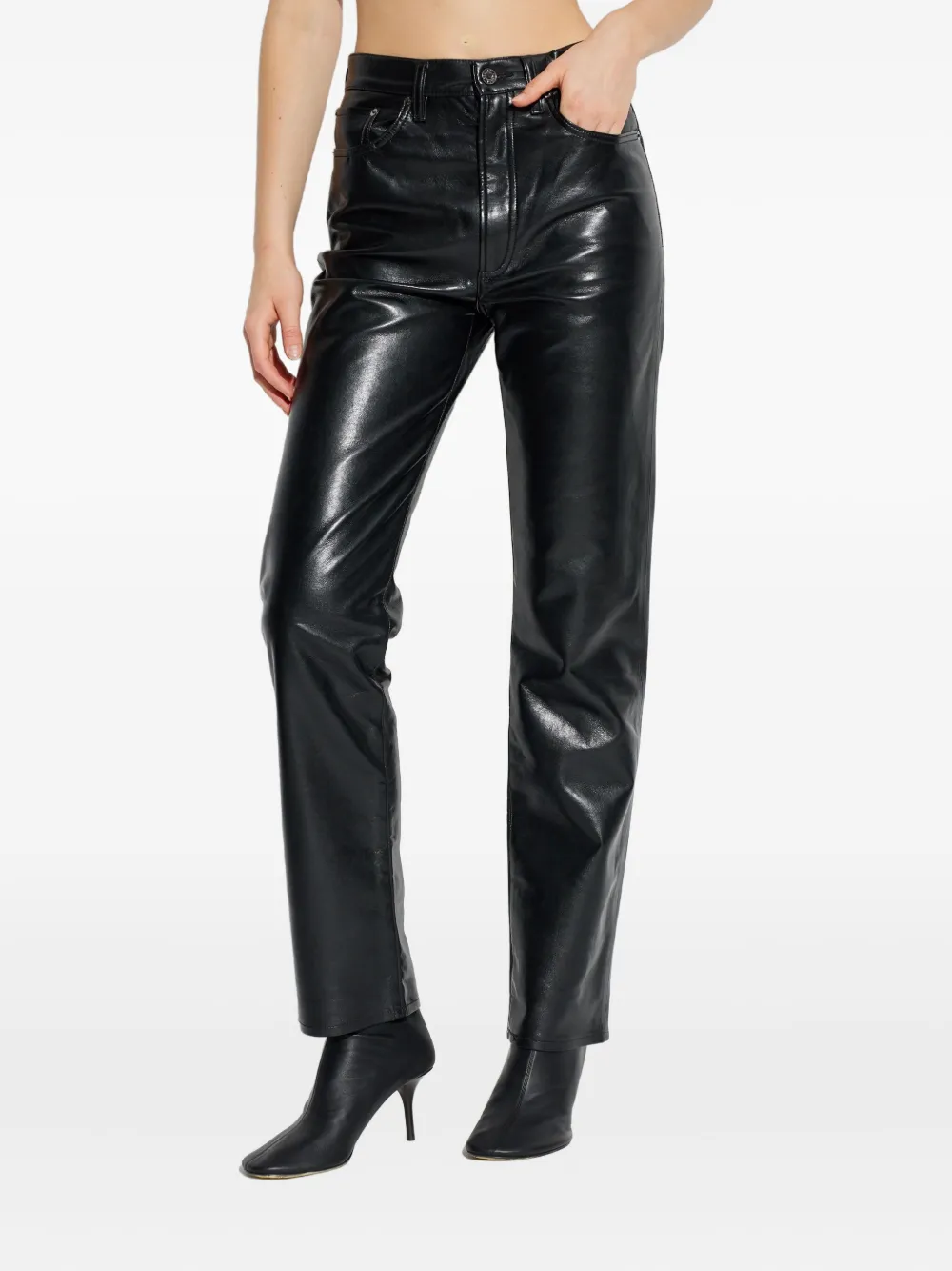 AGOLDE Broek met vijf zakken Zwart