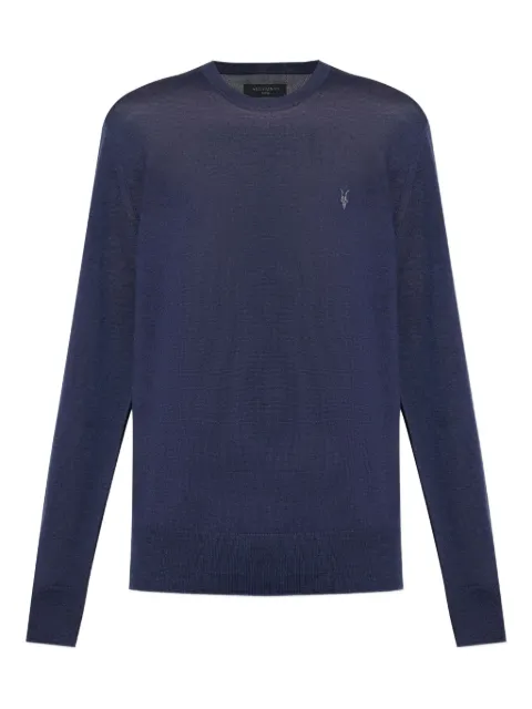 AllSaints Mode logo-embroidery crew-neck T-shirt