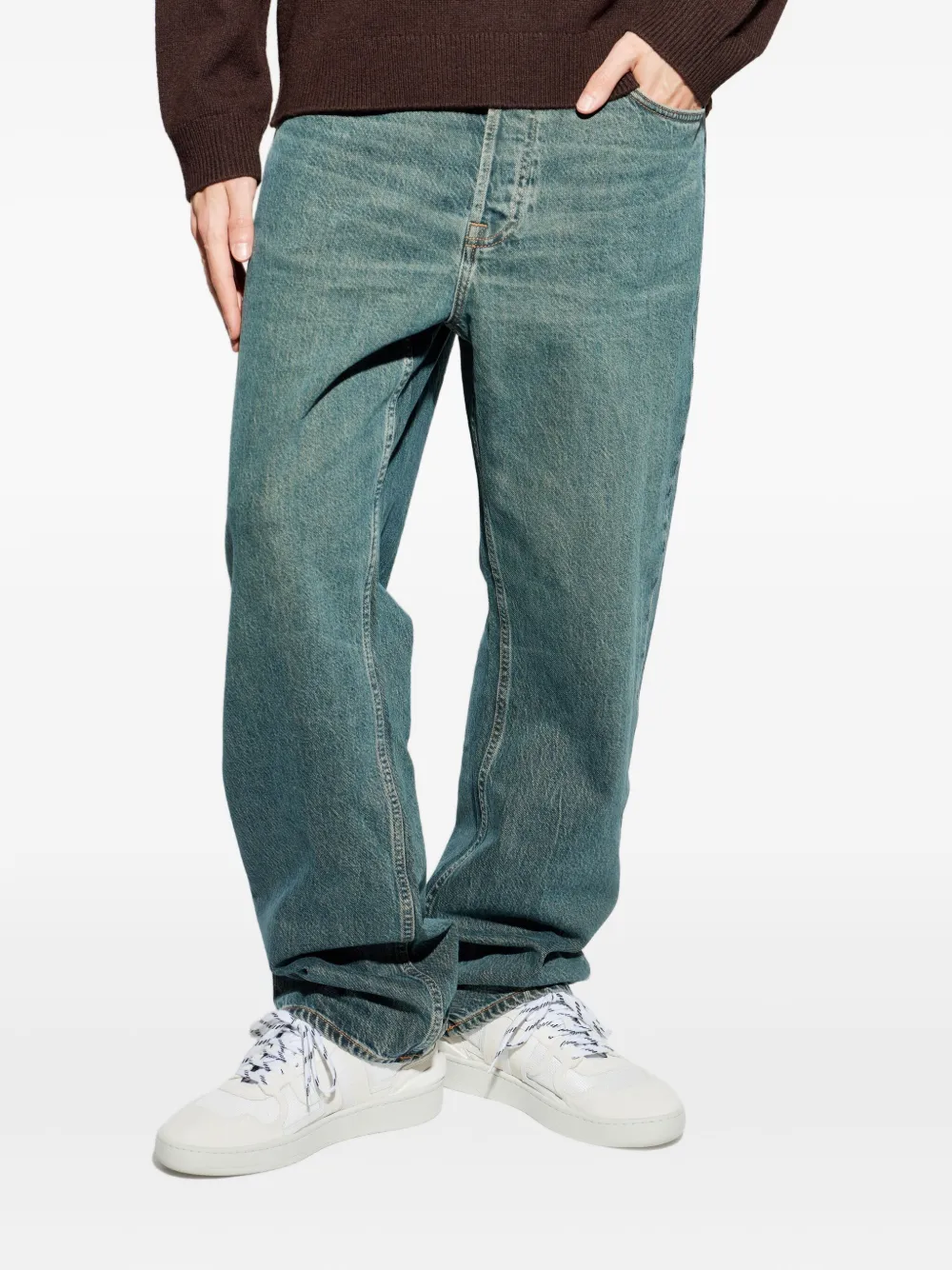 Samsoe & Samsoe Saeddie Button-fastening Jeans In Blue