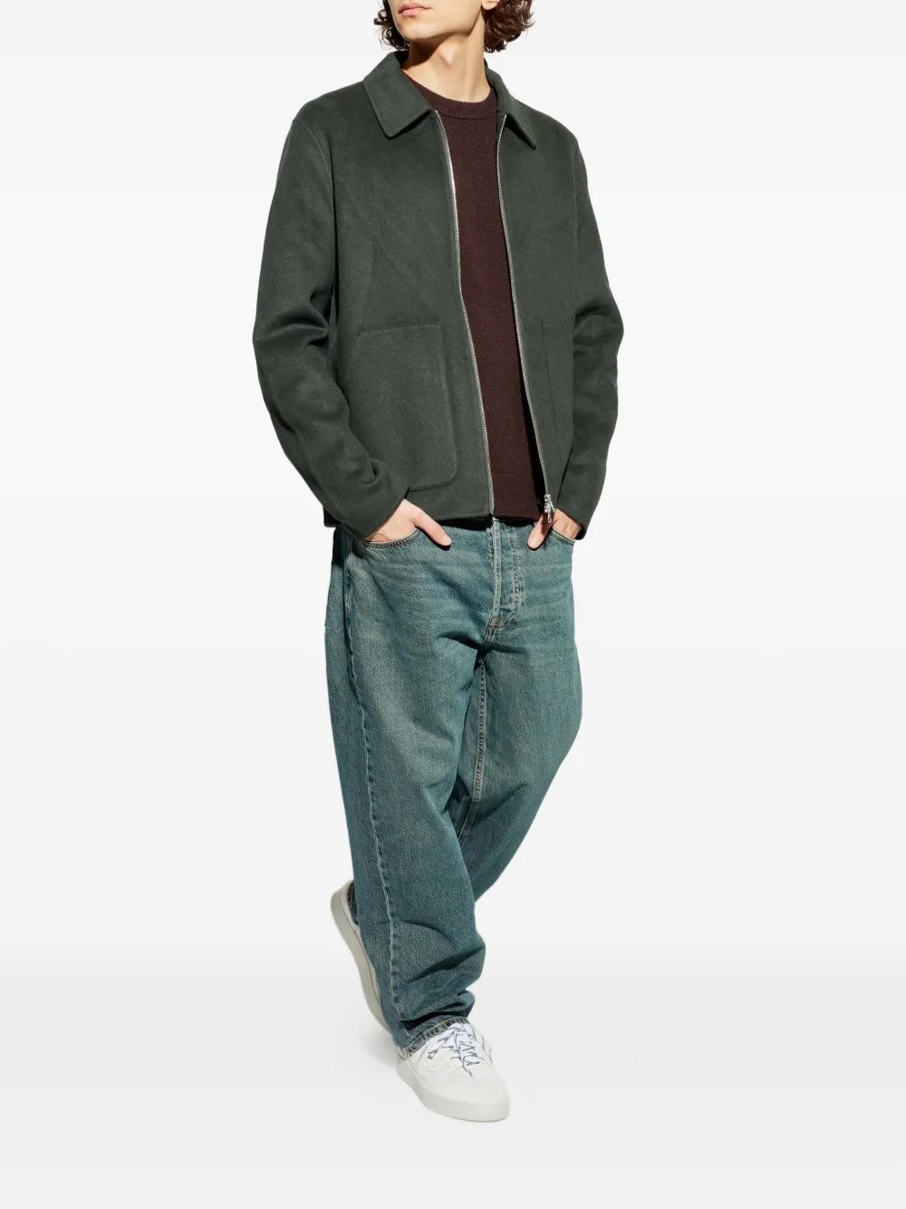 SAMSOE SAMSOE Saeddie button-fastening jeans - Blauw