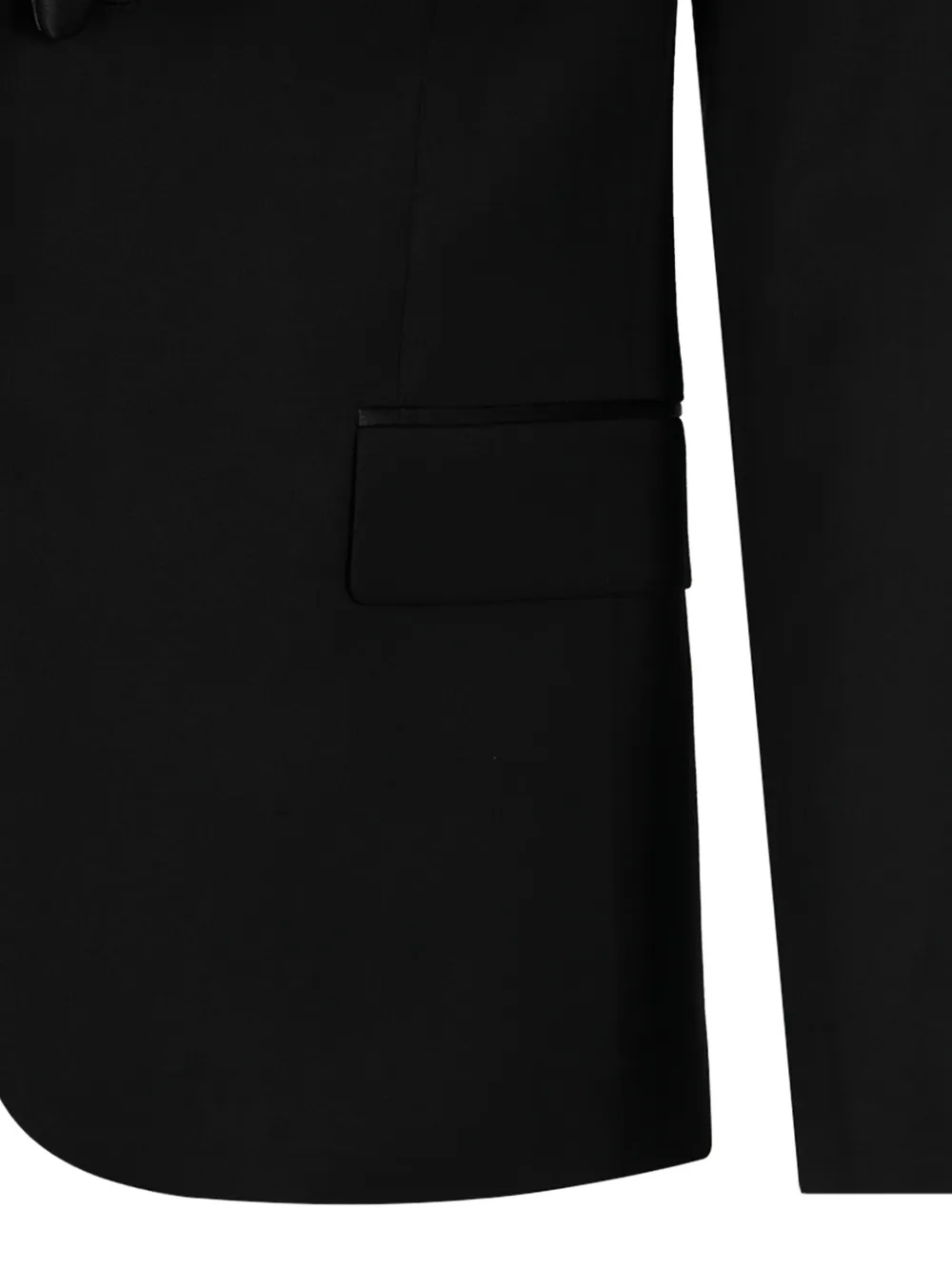 Calvin Klein Tuxedo Notched Lapel Jacket In Black