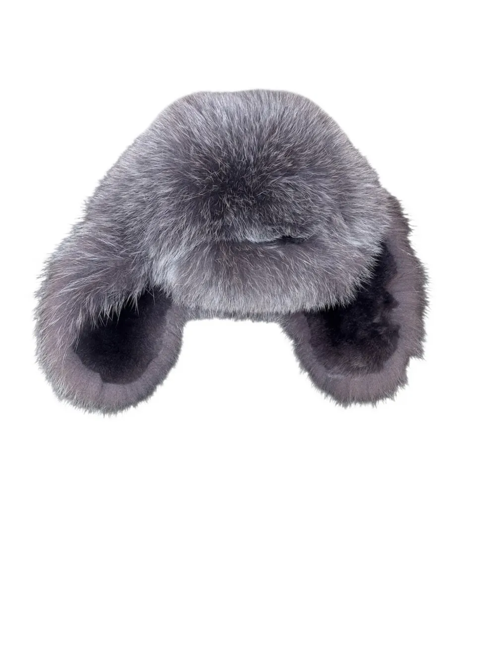 NIMA 1708 fur earflap hat - Grijs