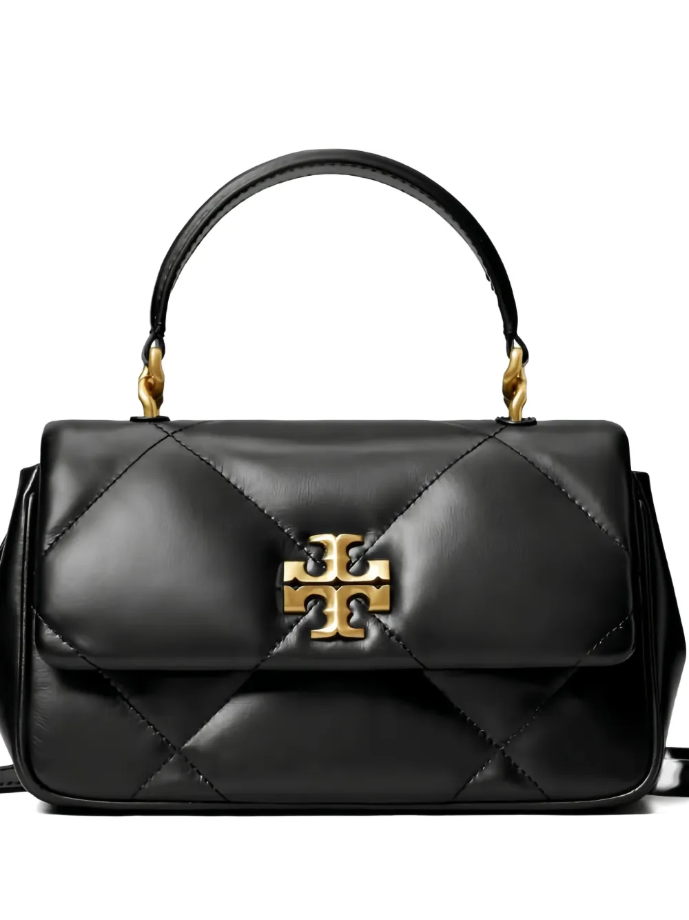Tory Burch Kira quilted logo shoulder bag - Zwart