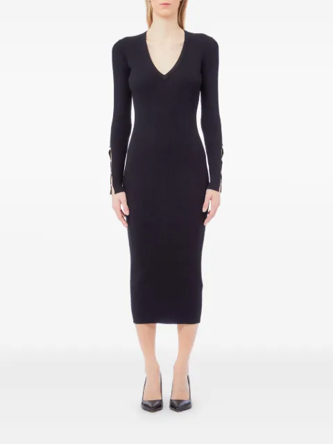 LIU JO sleeves-embellished V-neck dress