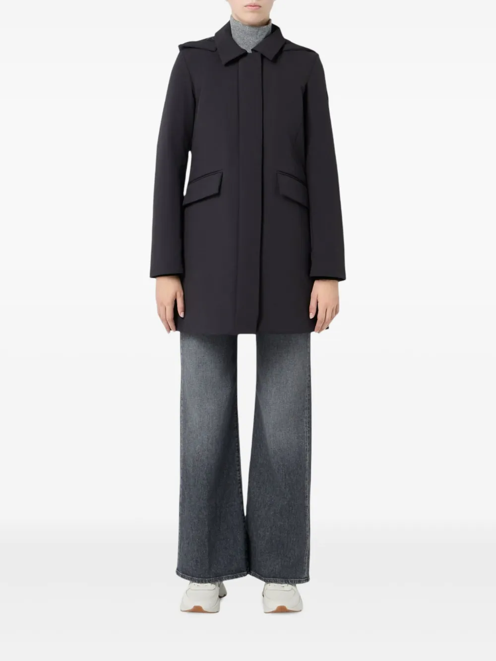 Peuterey Telia Ta 02 hooded pocket coat - ブラック Peuterey Telia Ta 02 hooded pocket coat - ブラック