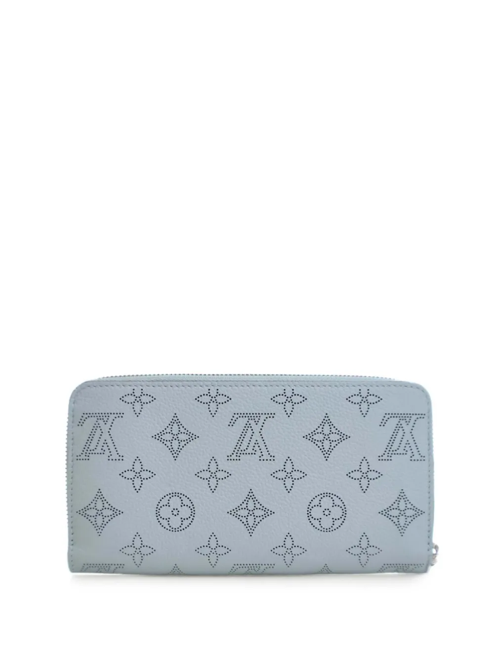 Louis Vuitton Pre-Owned 2019 モノグラム マヒナ ジッピーウォレット 長財布 - ブルー Louis Vuitton Pre-Owned 2019 モノグラム マヒナ ジッピーウォレット 長財布 - ブルー